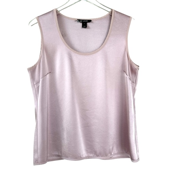 St John Rose Pink Tank Shell Size 10 - Picture 1 of 5